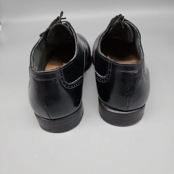 VTG Hanover Sheppard Signature Wingtip Black Leather Shoes Men’s 9.5 USA 5712 main image 7